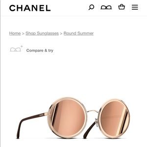 Chanel round summer glasses